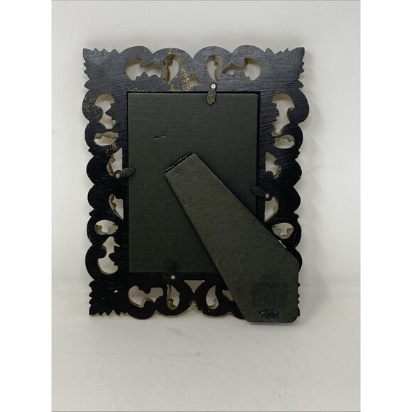 Ornate Heavy Hollywood Regency Style Gold Tone Picture Frame 6.5” X 4.5” Photo - Picture 6 of 10